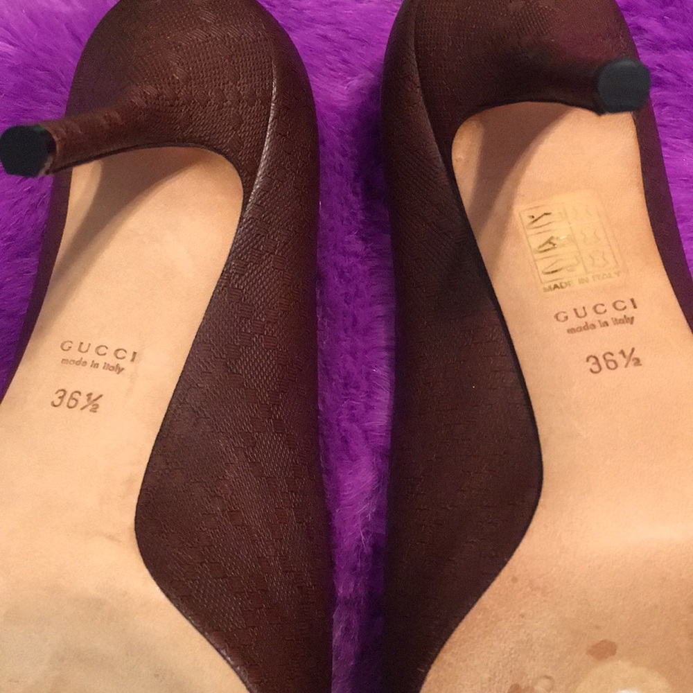 Gucci Anyoo Sophia Peep Toe Platform - Picture 4 of 5
